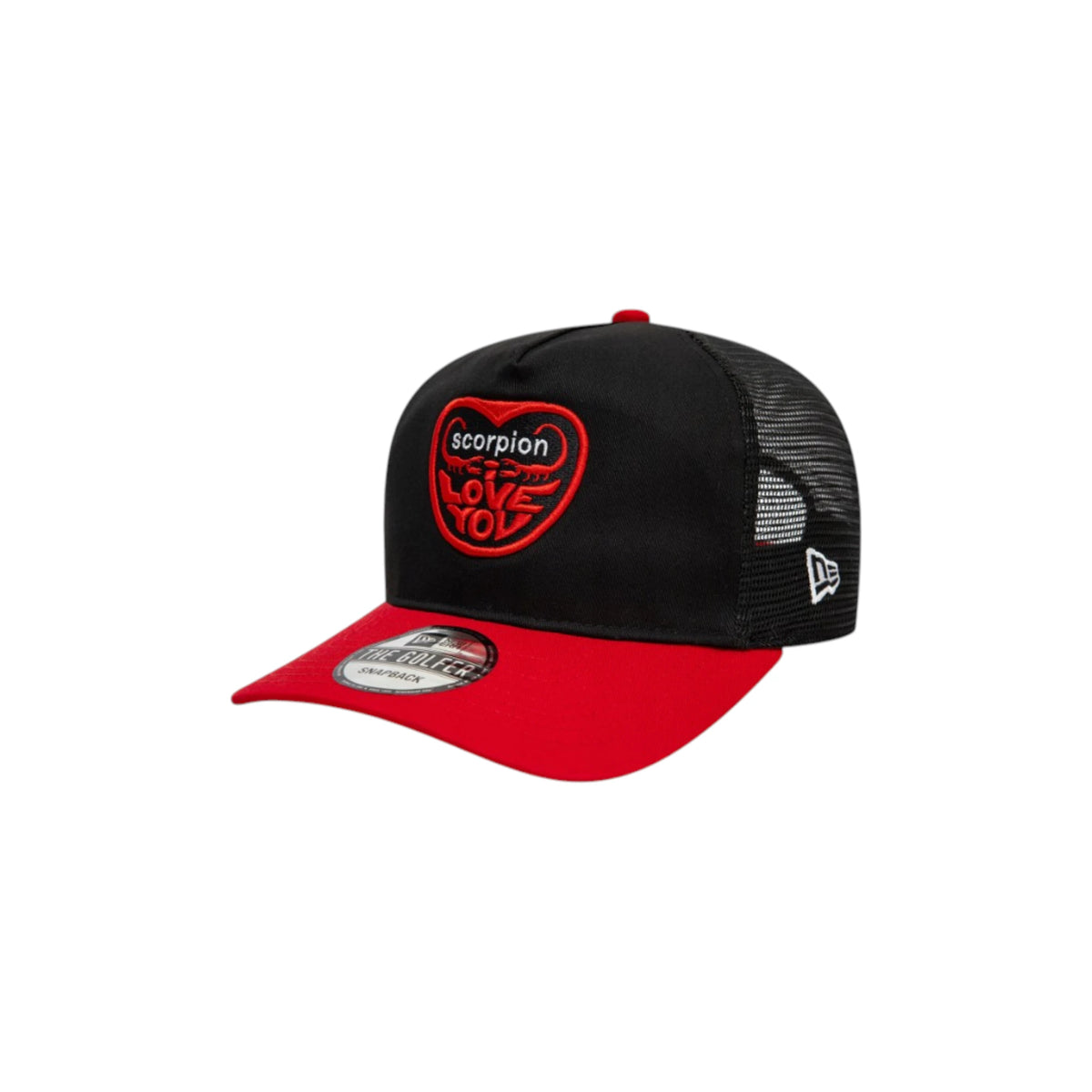New Era cappellino "SCORPION LOVE YOU" The Golfer SNAPBACK Nero/Rosso