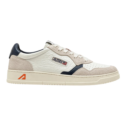 Autry Medalist Low AULW HE02 en piel martillada y ante (Hombre)