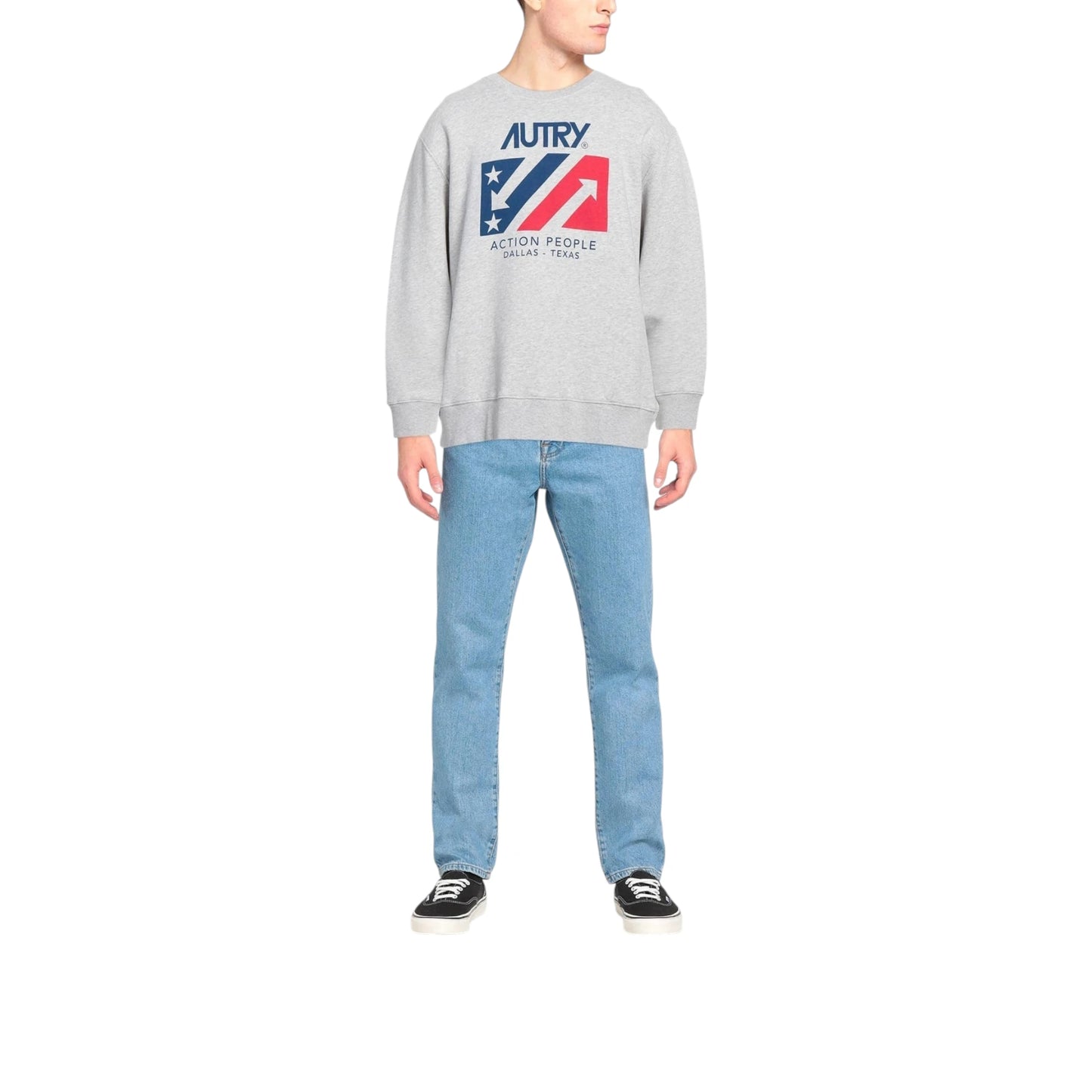 Autry Swim Sweatshirt Iconic Man Water MELANGE