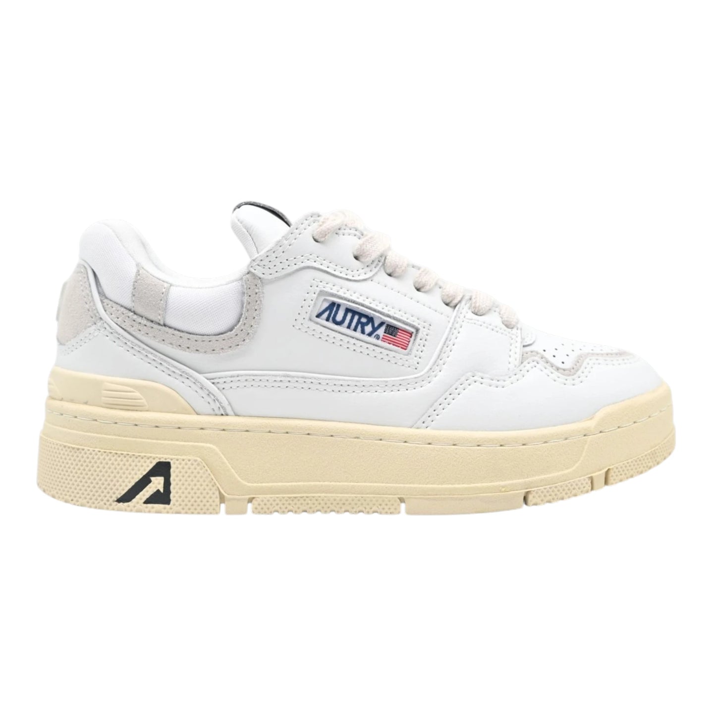 AUTRY CLC Leather Sneakers 'White' ROLM-MM15
