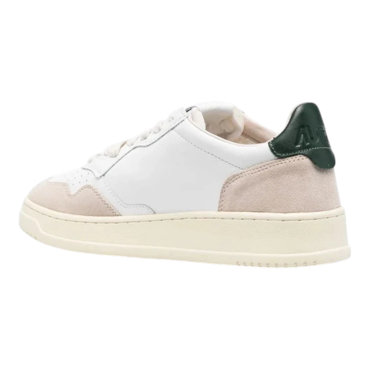 Autry Medalist Low AULW LS56 en cuir et daim Spoiler Vert Forêt