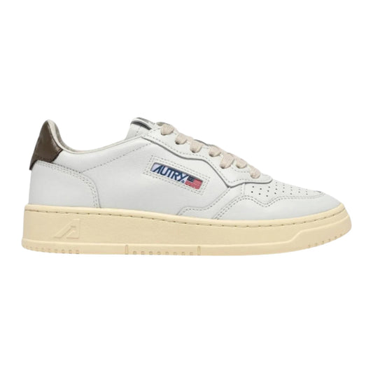 AUTRY - AULM LL28 - Sneakers MEDALIST - Bianco Marrone (Man)