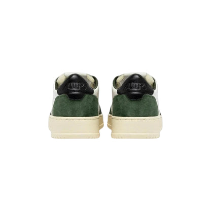 Autry Medalist Low in pelle e camoscio Verde Bosco AULM GS22 spoiler Nero (Man)
