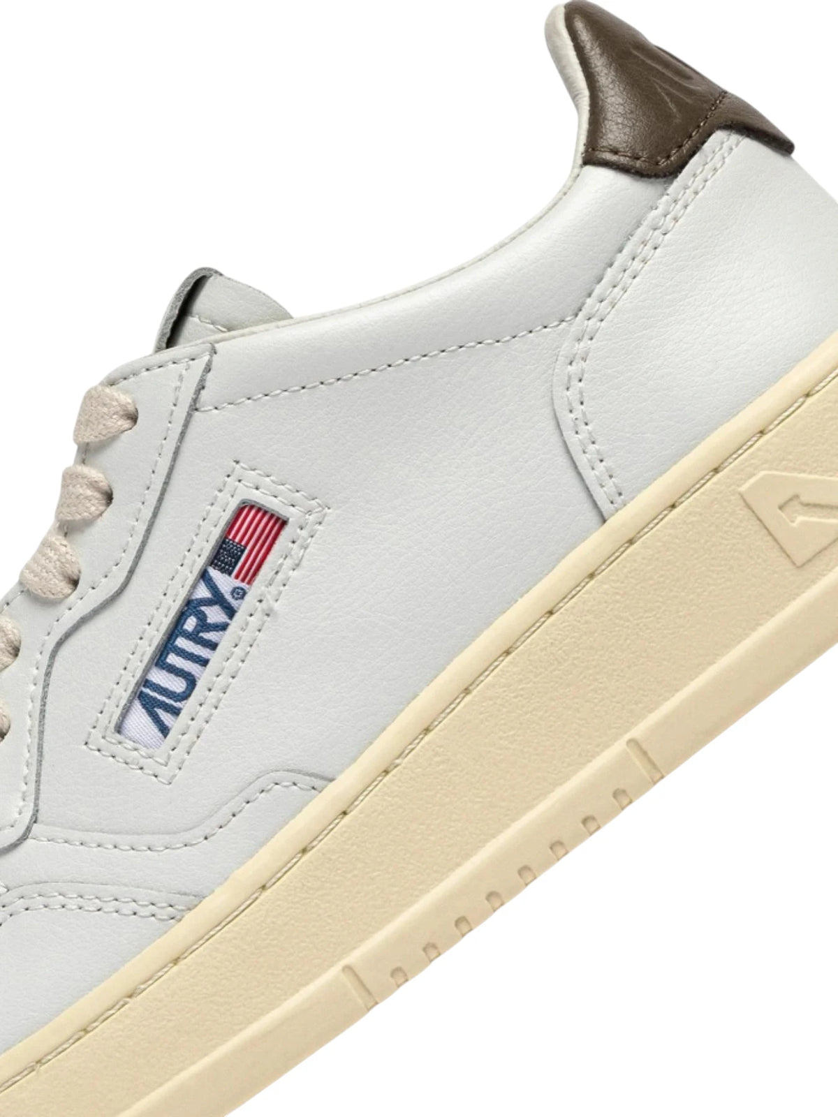 AUTRY - AULM LL28 - Sneakers MEDALIST - Bianco Marrone (Man)