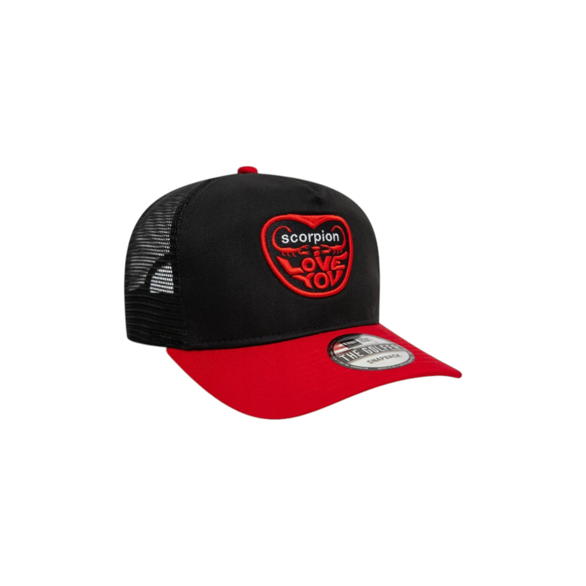 New Era cappellino "SCORPION LOVE YOU" The Golfer SNAPBACK Nero/Rosso