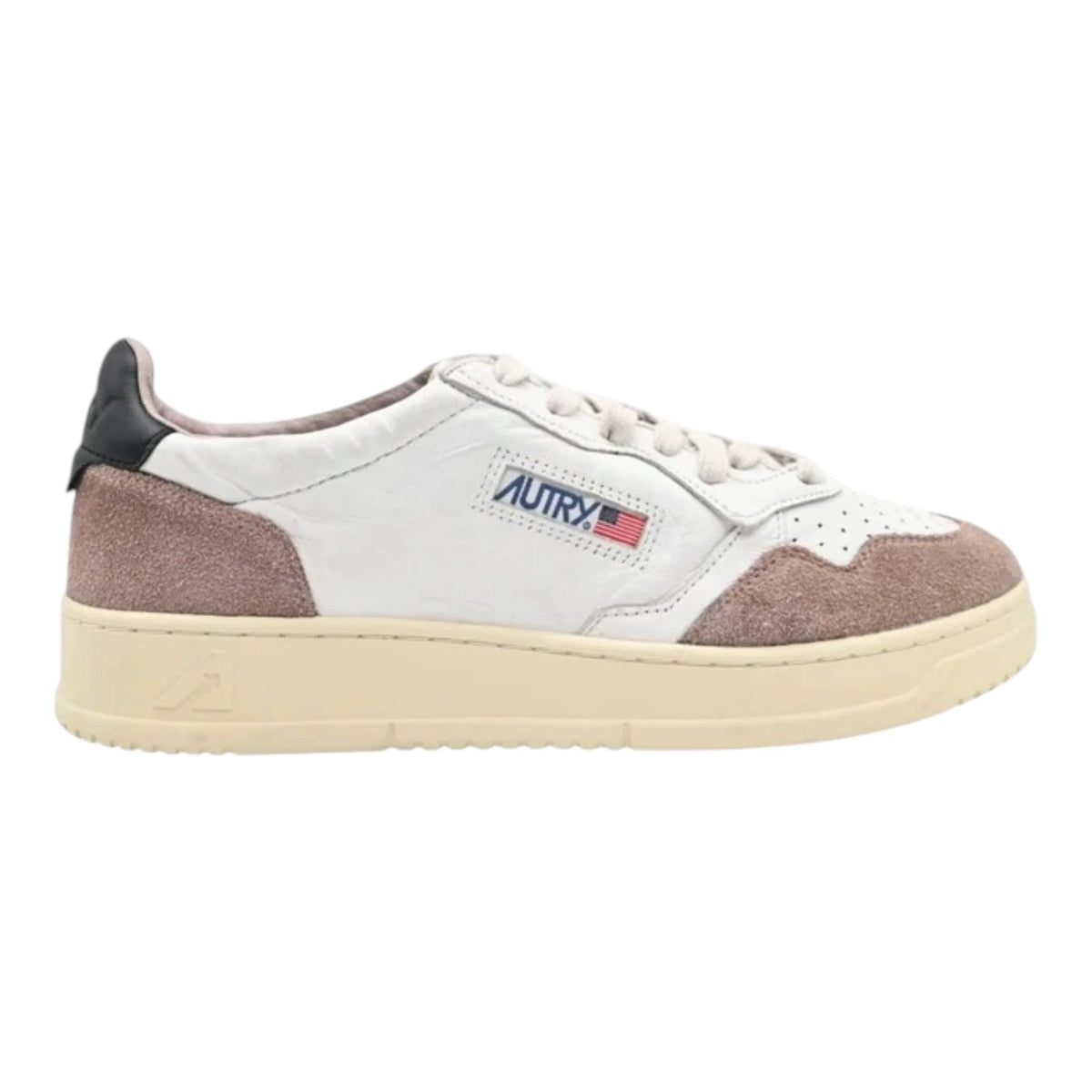 Autry Medalist Low AULM GS20 in Pelle e Camoscio Malva (Man)