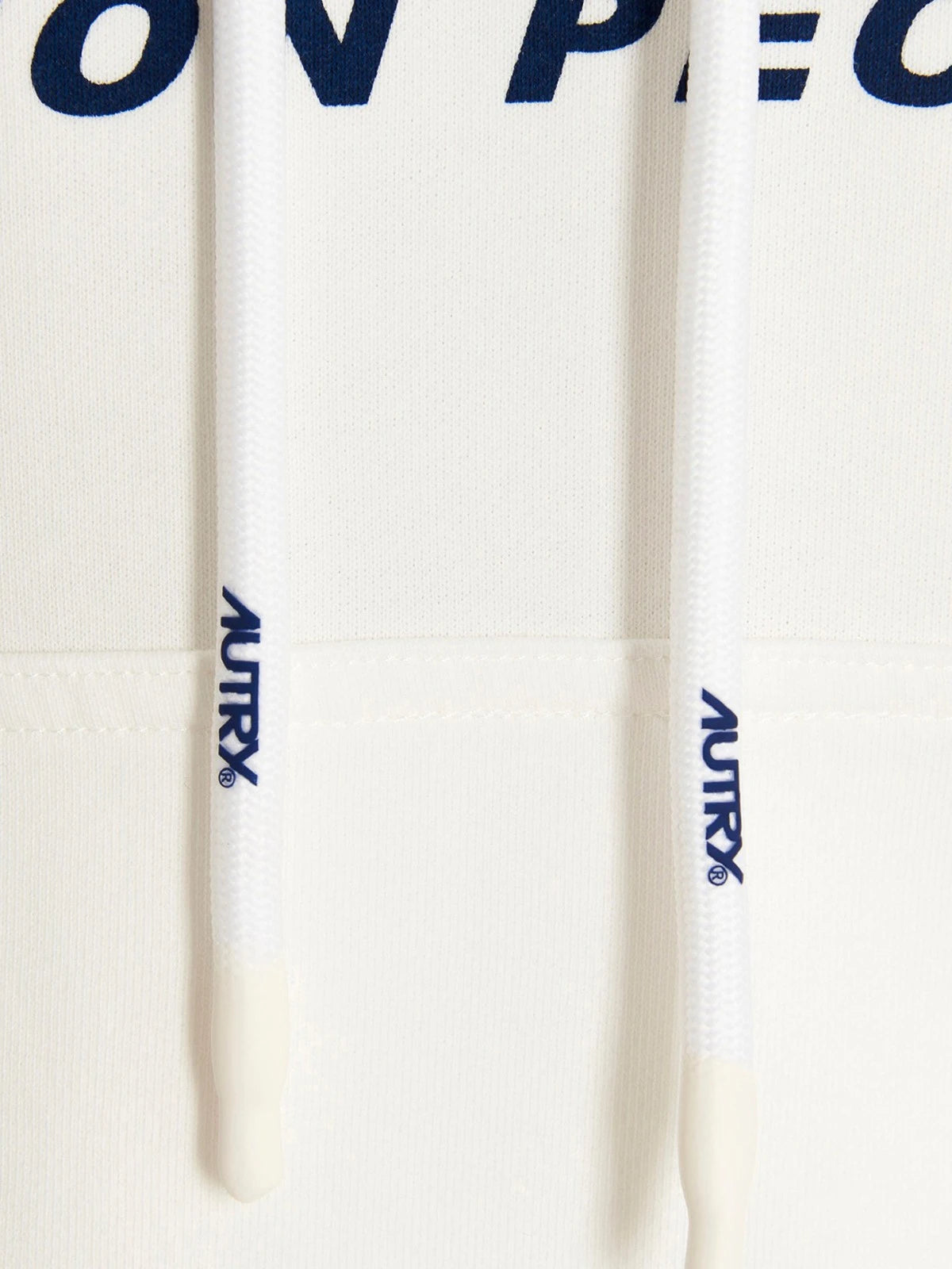 Autry Felpa Action People in Cotone con cappuccio Bianco/Panna (Man)