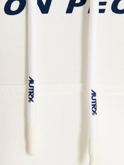 Sudadera Autry Action People de algodón con capucha Blanco/Crema (Hombre)