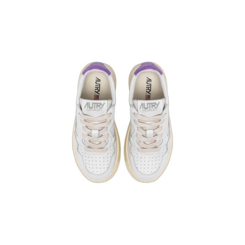 Autry kids medalist low KULK LL24 white pink