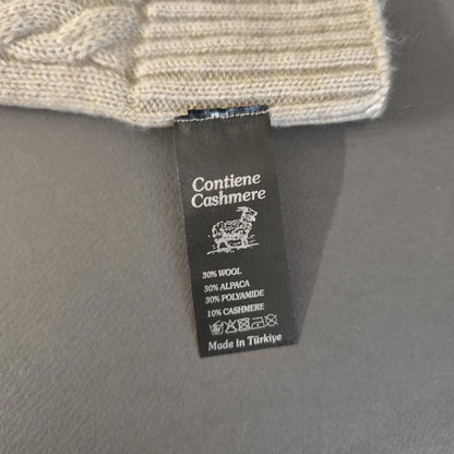 Gorro de invierno unisex premium de lana/alpaca/cachemir color beige