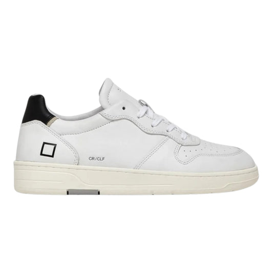Baskets basses D.A.T.E. COURT CALF en cuir blanc Spoiler Noir