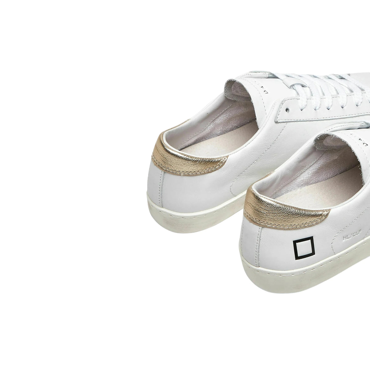 D.A.T.E. HILL LOW CALF WHITE-GOLD