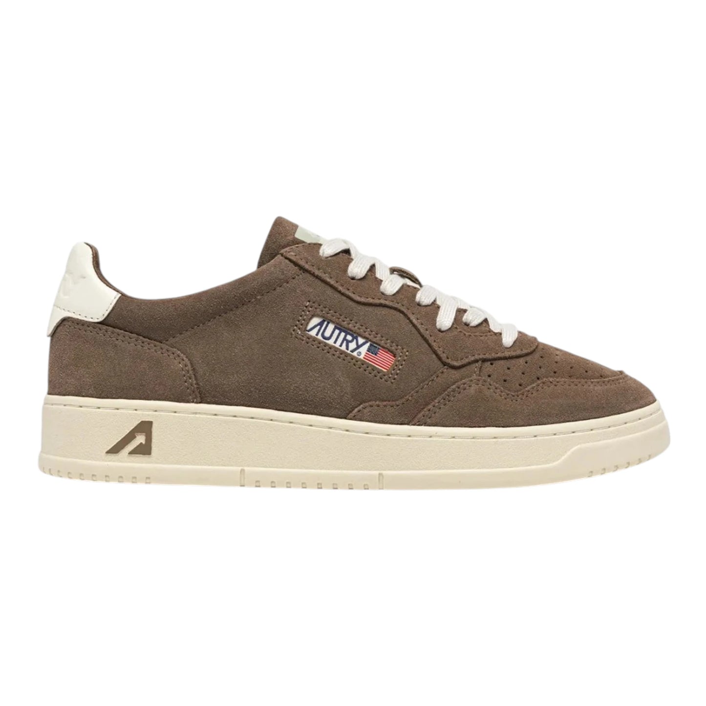 AUTRY SNEAKERS MEDALIST LOW IN SUEDE CIGAR E BIANCO AULM UH10
