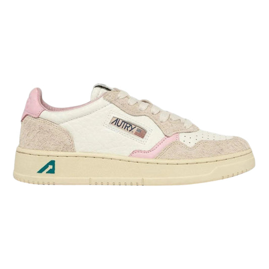 Autry Medalist Low AULW HE03 in Pelle Martellata (Woman)