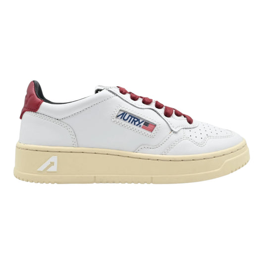 Autry Medalist Low bianca in pelle Spoiler Ross AULW LN31