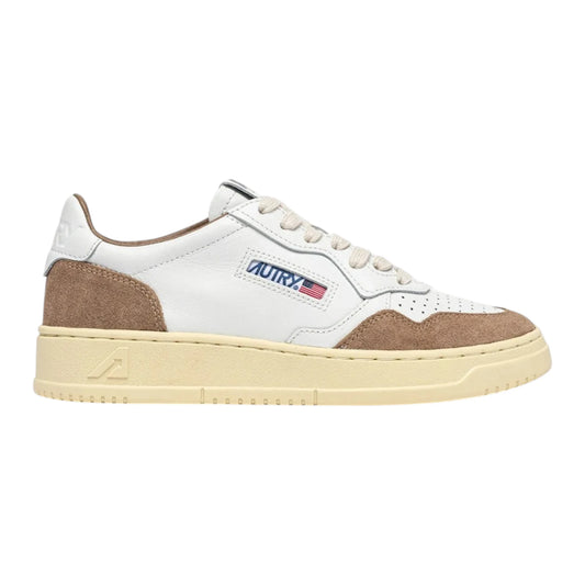 Autry Medalist Low AULW FT02 in Pelle e Camoscio Antilope