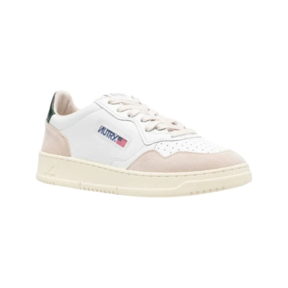 Autry Medalist Low AULM LS56 in pelle e camoscio Spoiler Verde Bosco (Man)