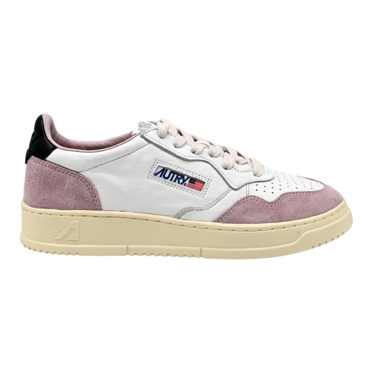 Zapatillas Autry Medalist Low de piel y ante Spoiler Negro AULW GS20