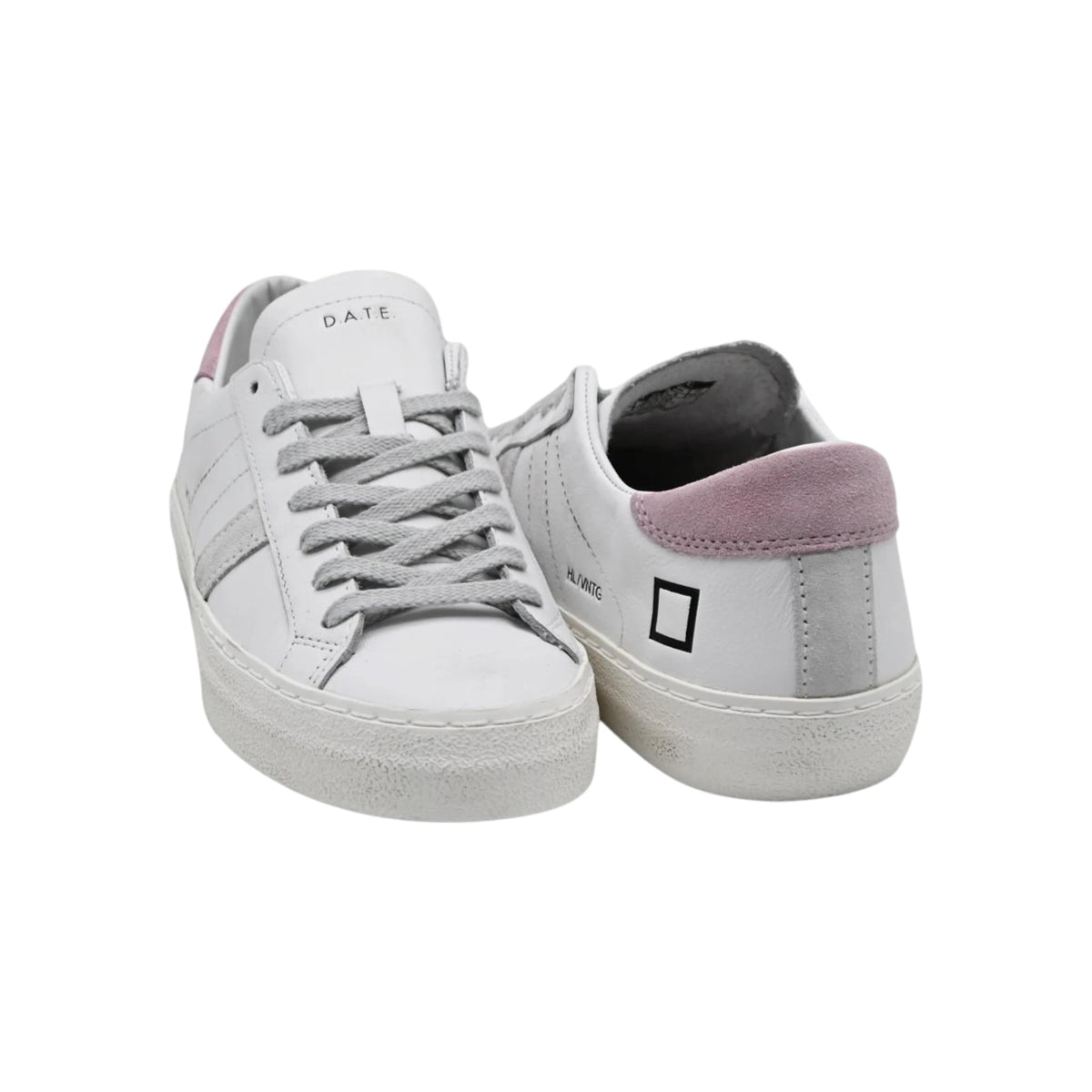 D.A.T.E. HILL LOW CALF WHITE-PINK