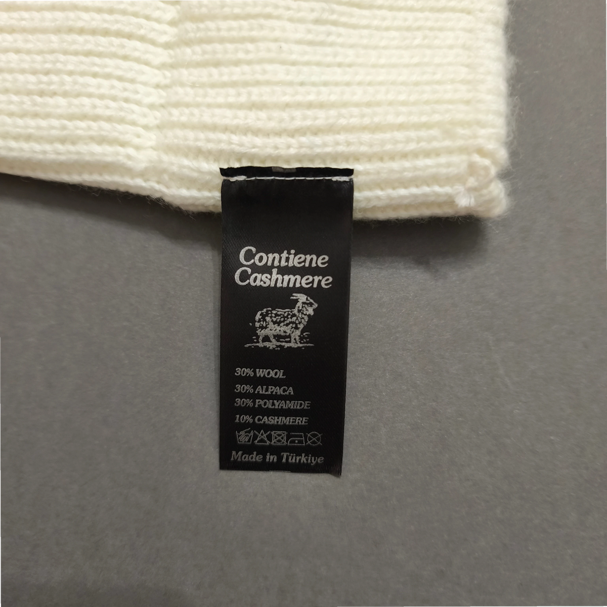 Cappello invernale lana/alpaca/cashmere unisex premium Panna
