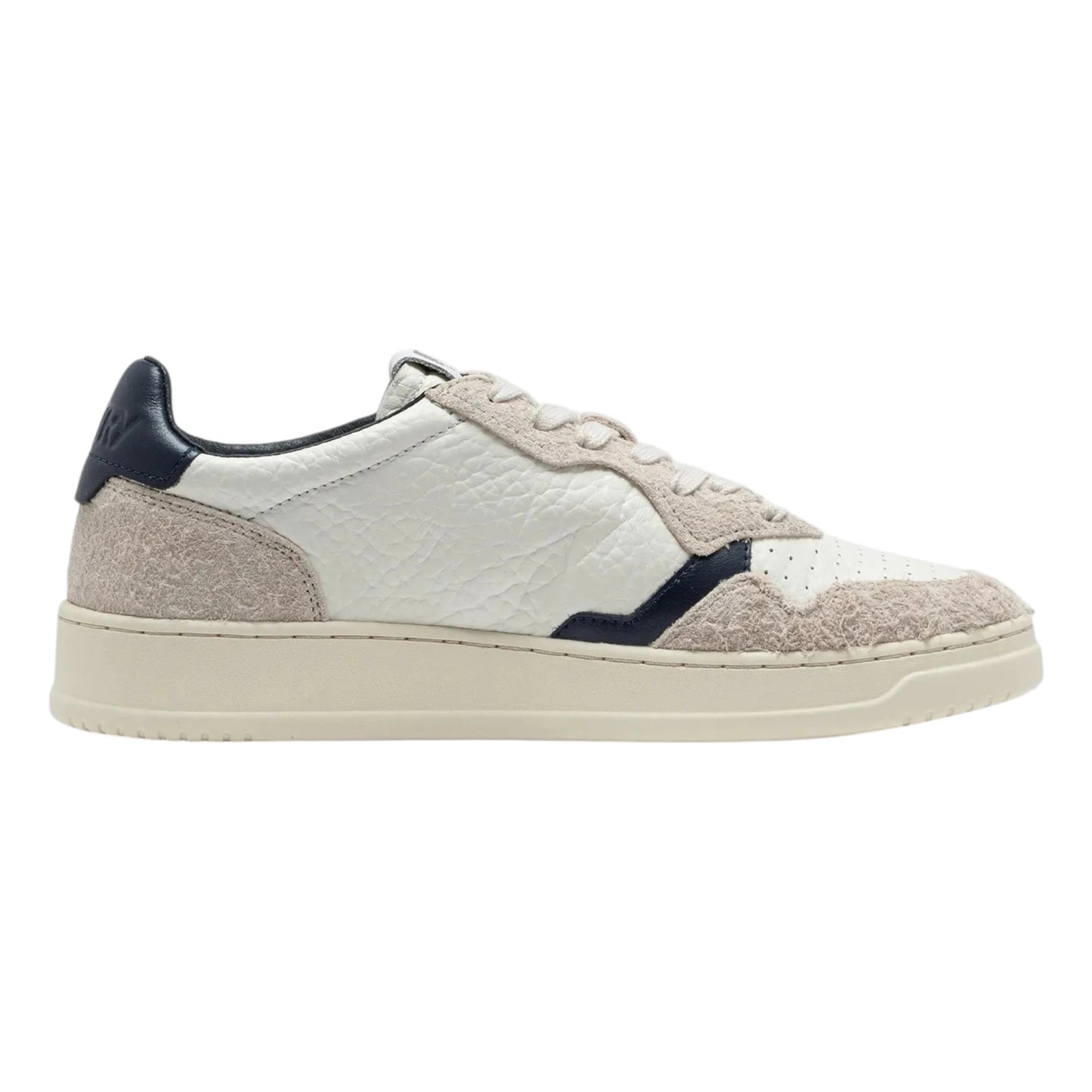 Autry Medalist Low AULW HE02 in pelle martellata e camoscio