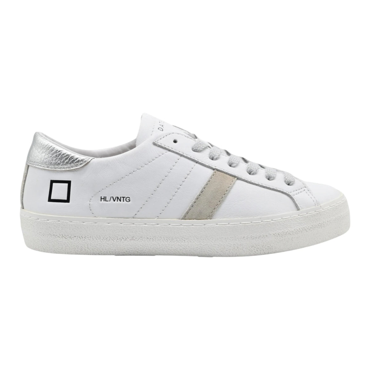 D.A.T.E. HILL LOW CALF WHITE-SILVER