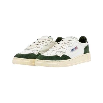 Autry Medalist Low in pelle e camoscio Verde Bosco AULM GS22 spoiler Nero (Man)