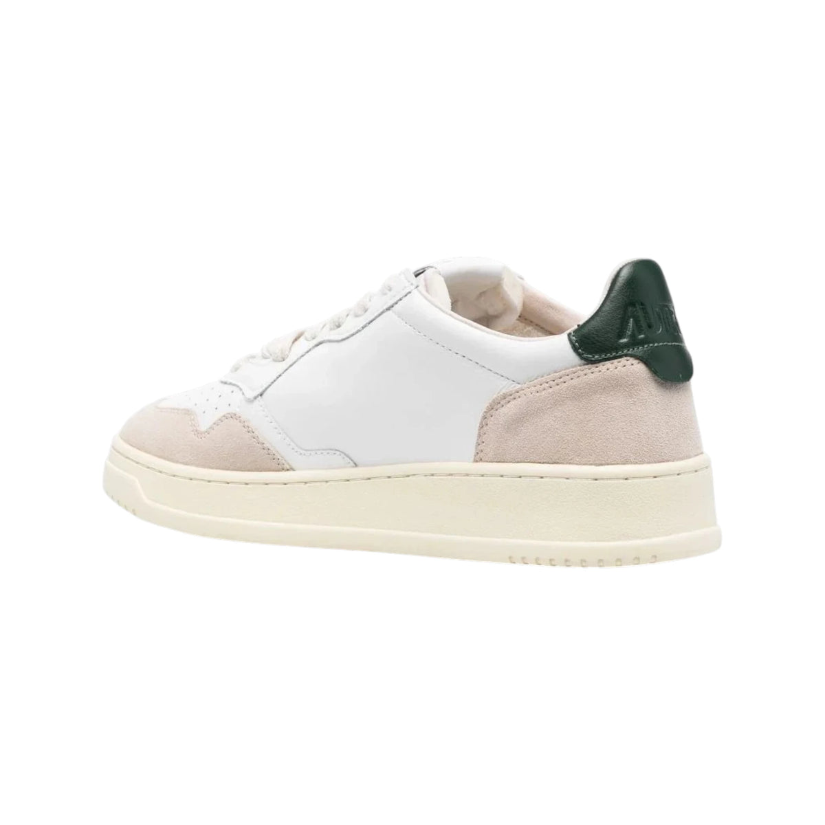 Autry Medalist Low AULM LS56 in pelle e camoscio Spoiler Verde Bosco (Man)