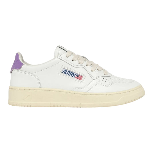 Autry Medalist Low AULW LL59 in pelle Spoiler Lavanda
