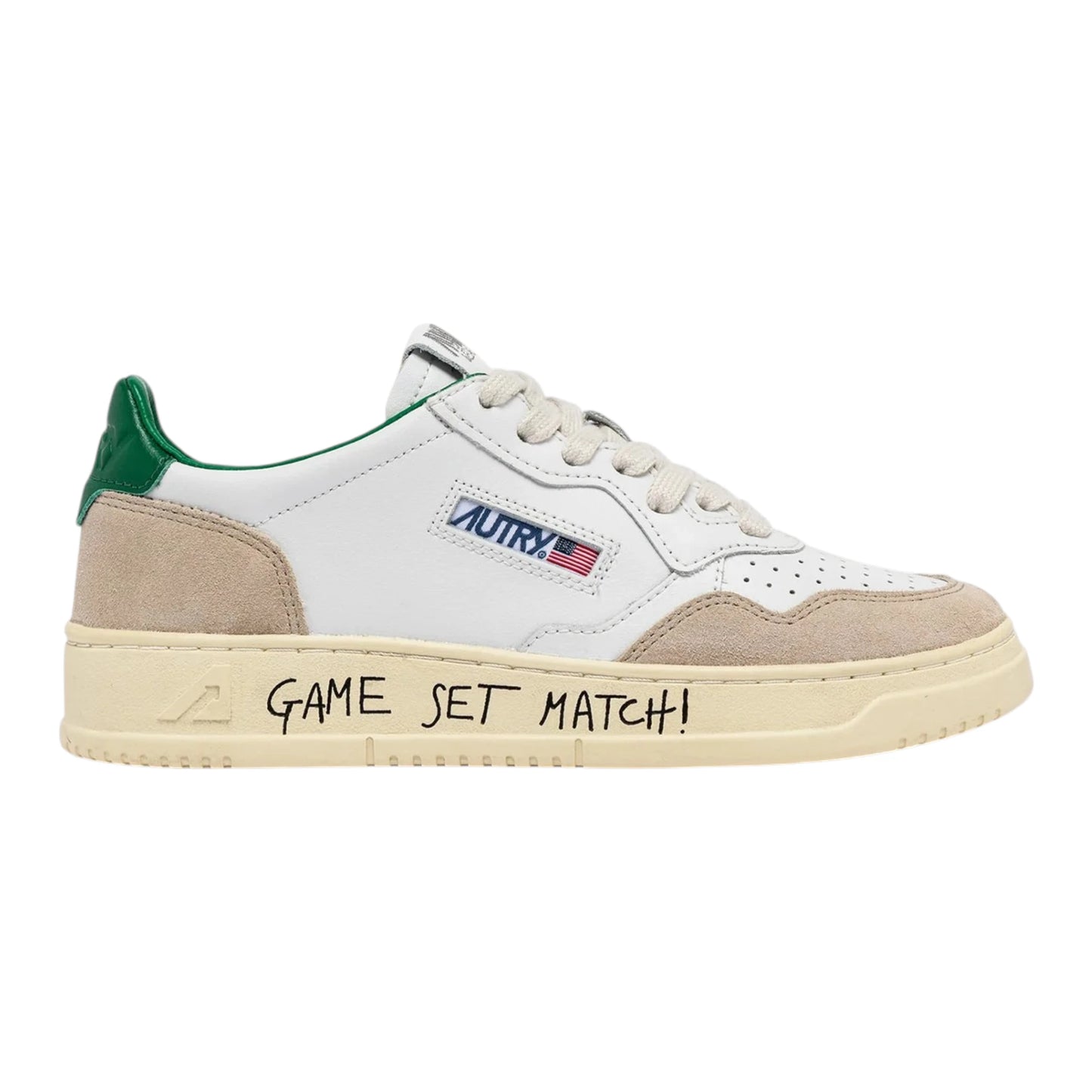 Autry  "Game Set Match!" Pelle e Camoscio Spoiler Nero AULW MA05