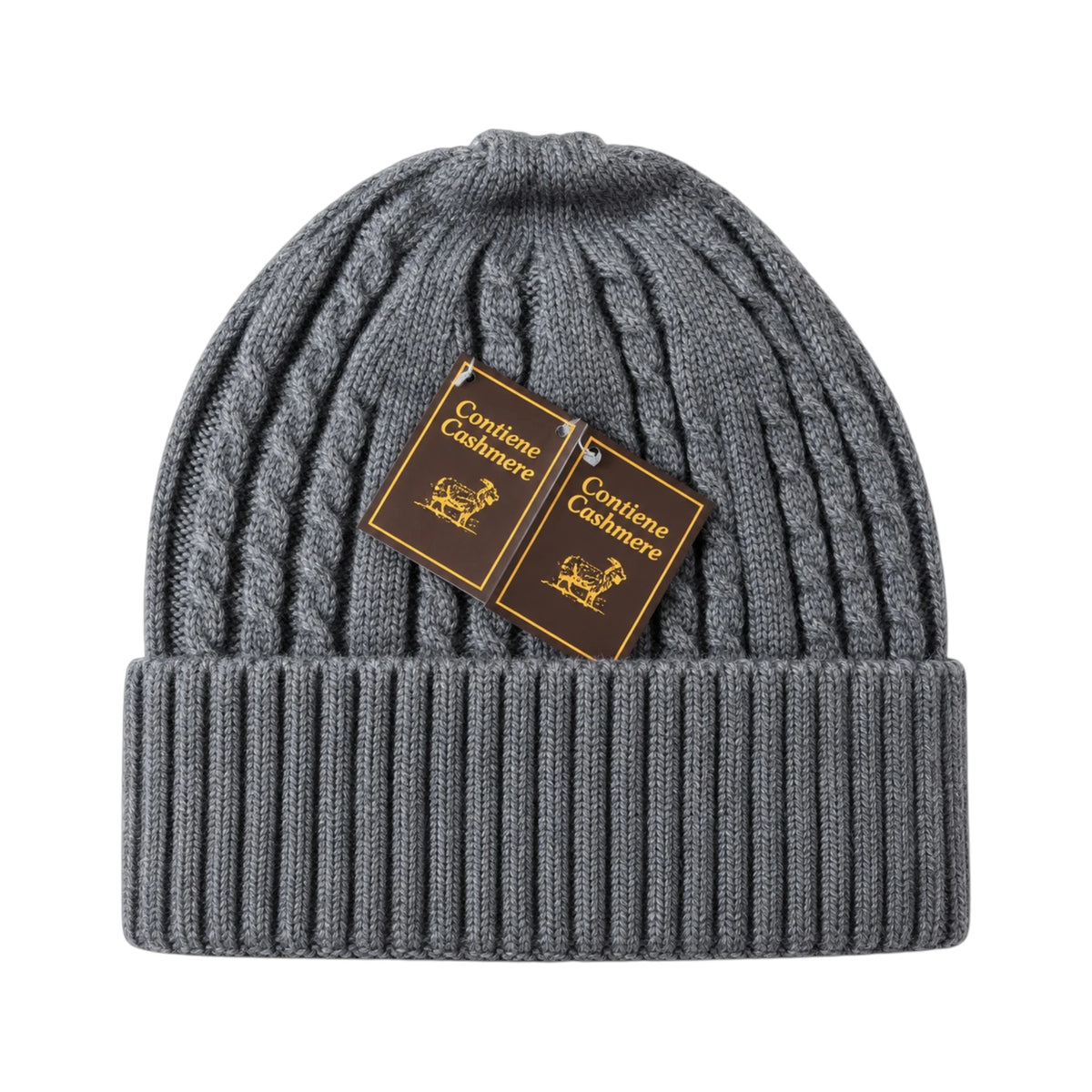 Cappello invernale lana/alpaca/cashmere unisex premium Grigio