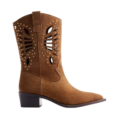 STIVALI COWBOY Pelle scamosciata