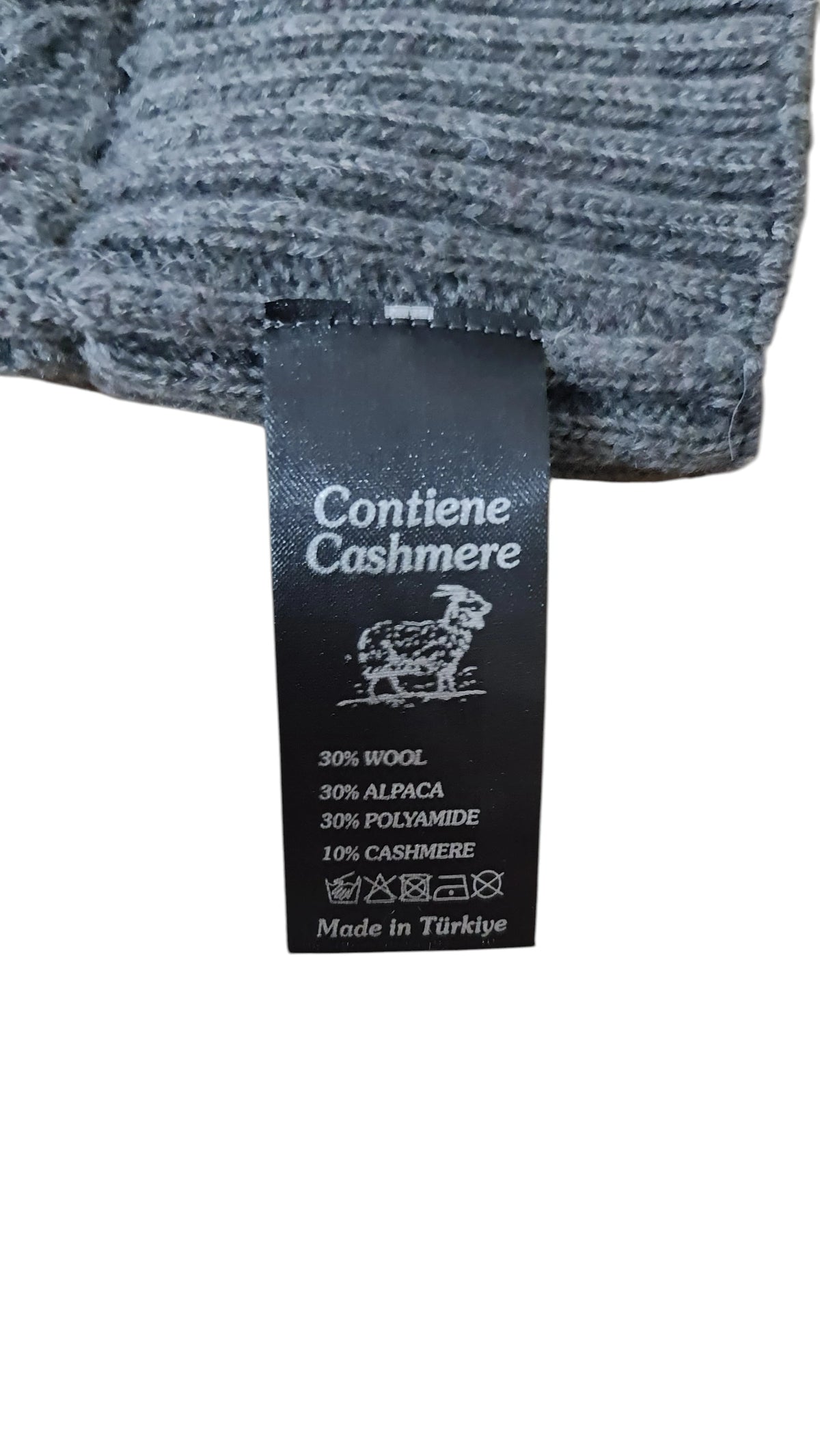 Cappello invernale lana/alpaca/cashmere unisex premium Grigio