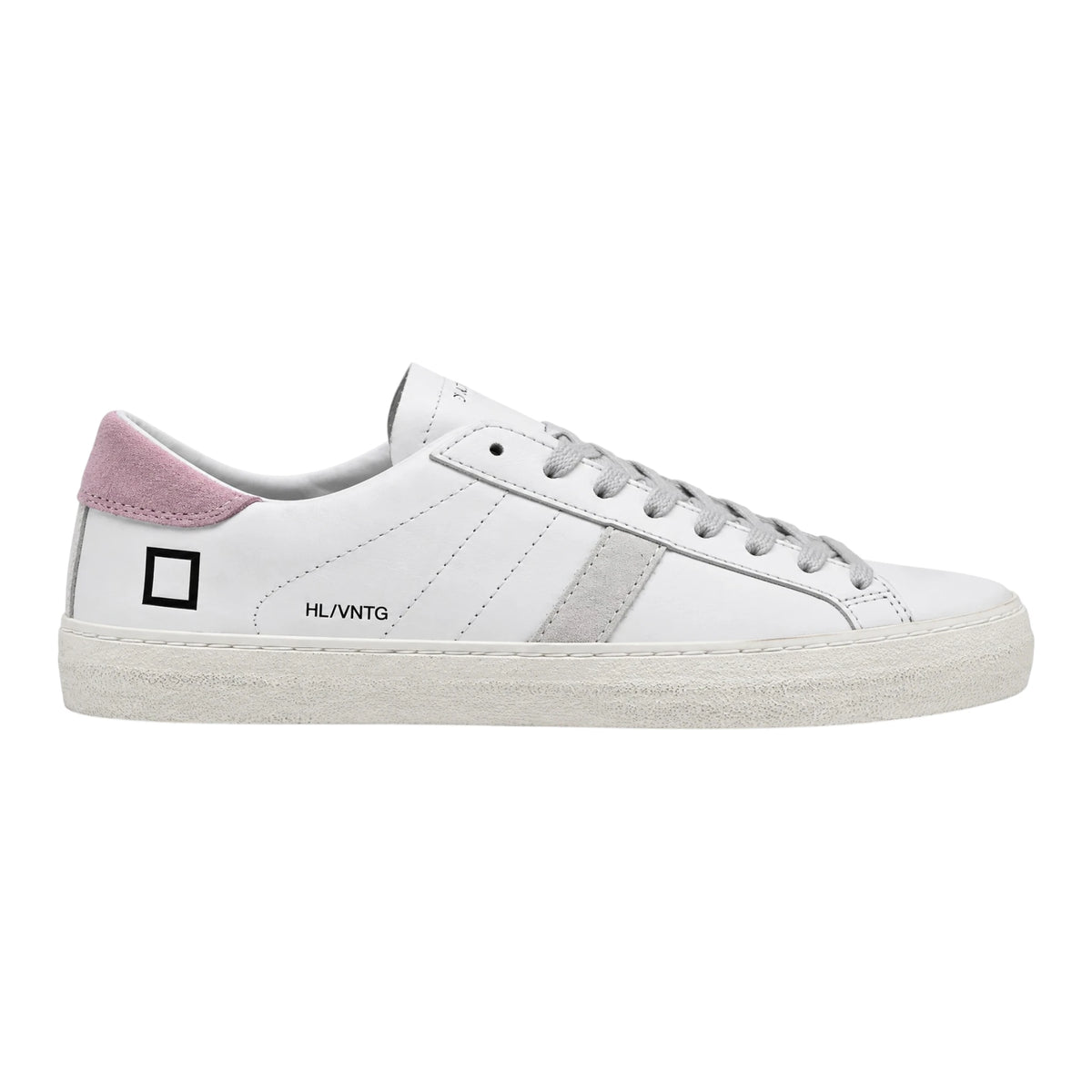 D.A.T.E. HILL LOW CALF WHITE-PINK
