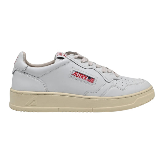 Autry Medalist Low Sneakers in pelle bianca NY AULM LI02