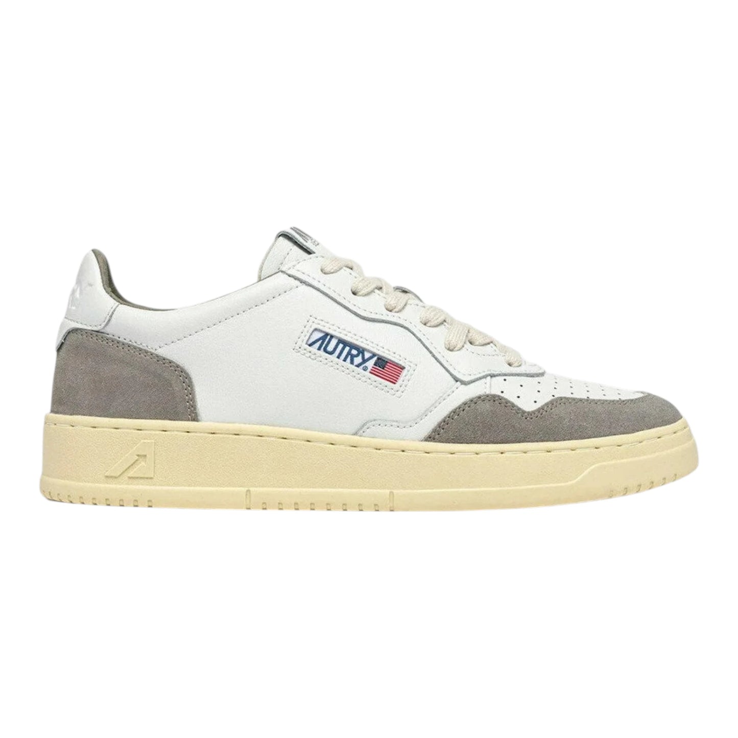 Autry Medalist Low AULW LS56 in Pelle e Camoscio Grigio (Woman)