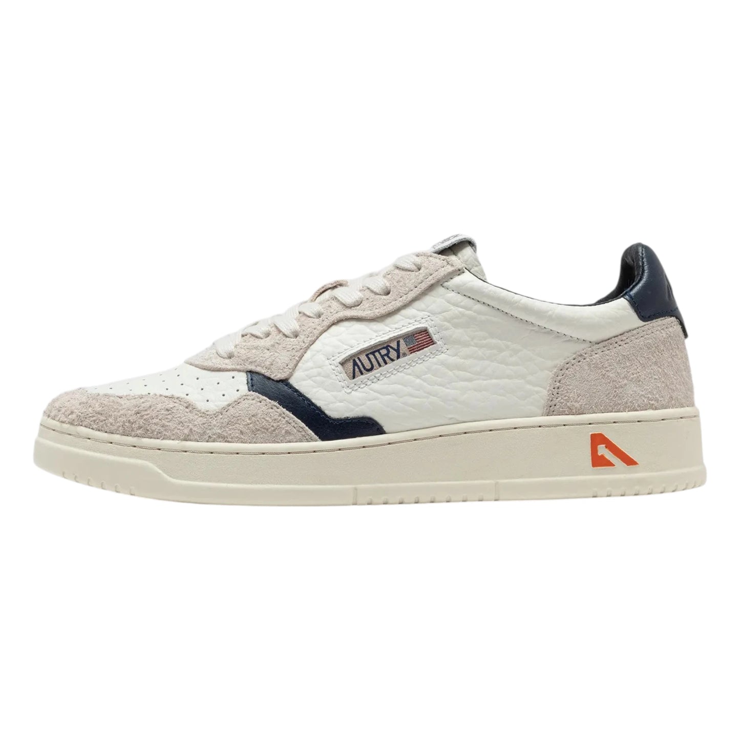 Autry Medalist Low AULW HE02 in pelle martellata e camoscio