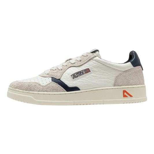 Autry Medalist Low AULW HE02 en cuir grainé et daim
