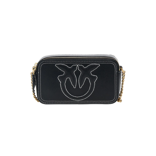 Pinko Piccola borsa a tracolla con logo Love Birds in rilievo