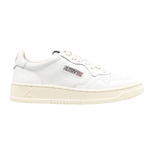 Autry Medalist Low Sneakers in pelle bianca AULM LI02