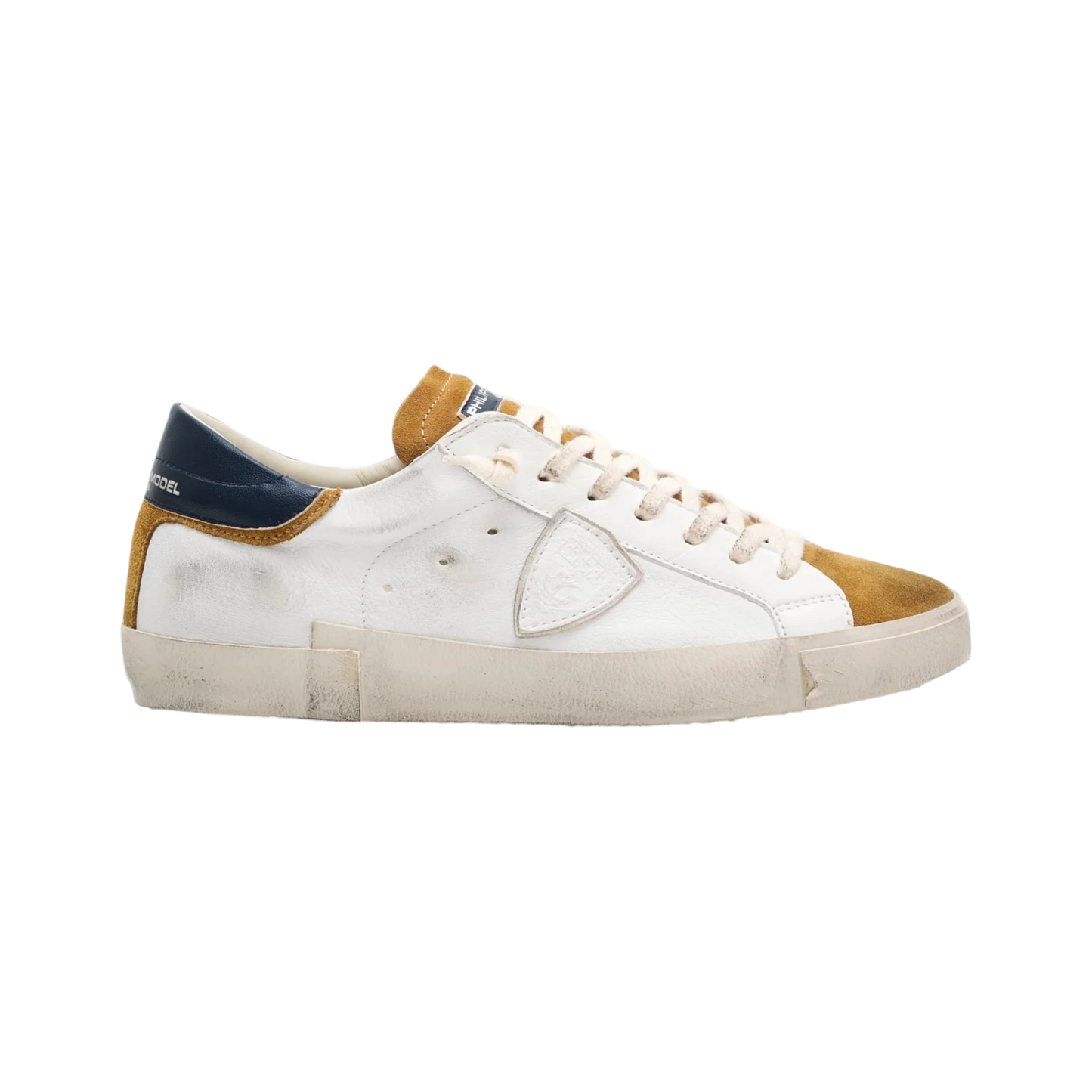 Philippe Model Paris PRSX PRLU WX21 Sneakers Low Man White Mustard Blue