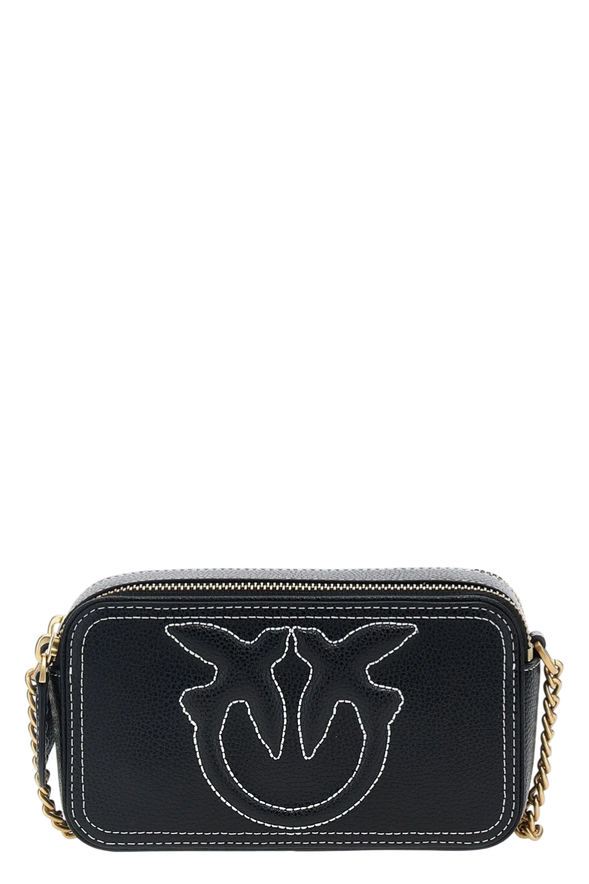 Pinko Piccola borsa a tracolla con logo Love Birds in rilievo