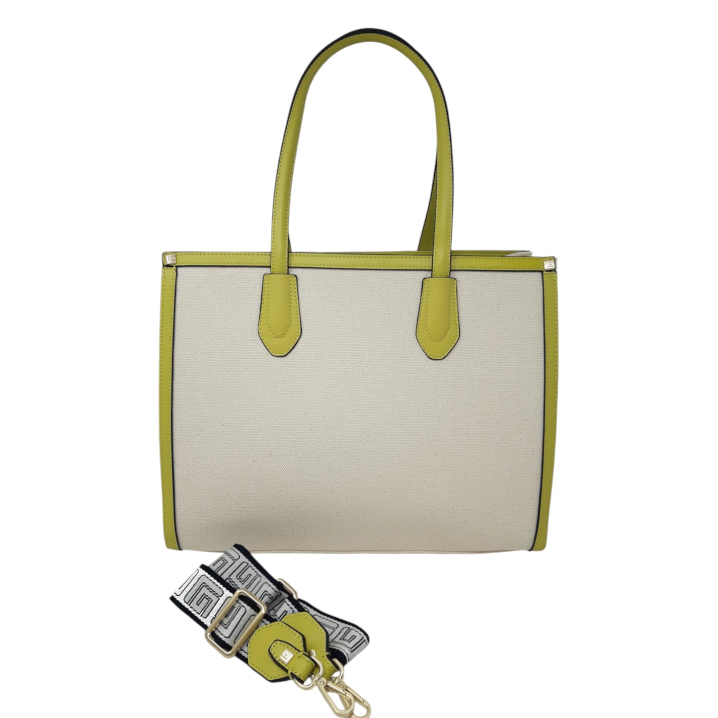 Guy Laroche Paris Borsa shopping in canvas naturale